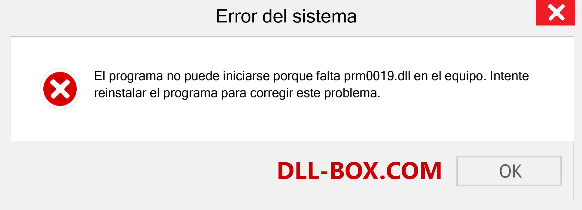 ¿Falta el archivo prm0019.dll ?. Descargar para Windows 7, 8, 10 - Corregir prm0019 dll Missing Error en Windows, fotos, imágenes