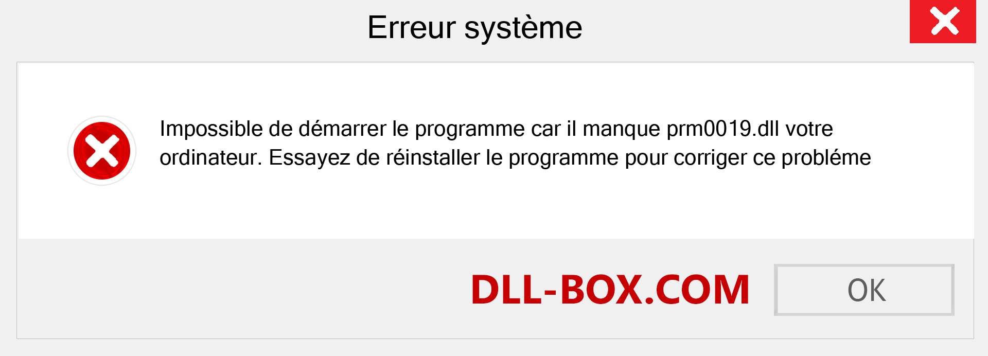 Le fichier prm0019.dll est manquant ?. Télécharger pour Windows 7, 8, 10 - Correction de l'erreur manquante prm0019 dll sur Windows, photos, images